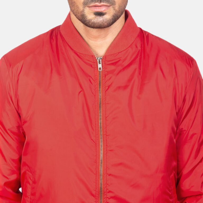 Mens zacks Red Bomber Jacket1109-9-1599810435330